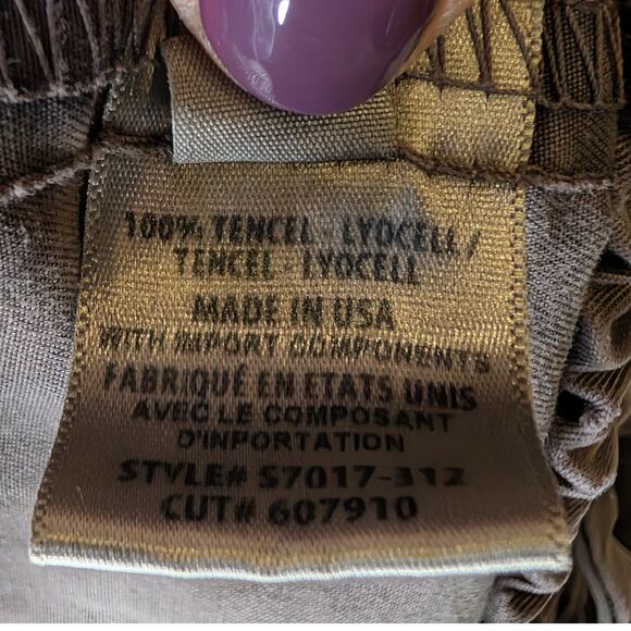 Cloth & Stone Anthropologie Tencel Jogger Trouser Washed Gray Relaxed XL - Picture 8 of 9